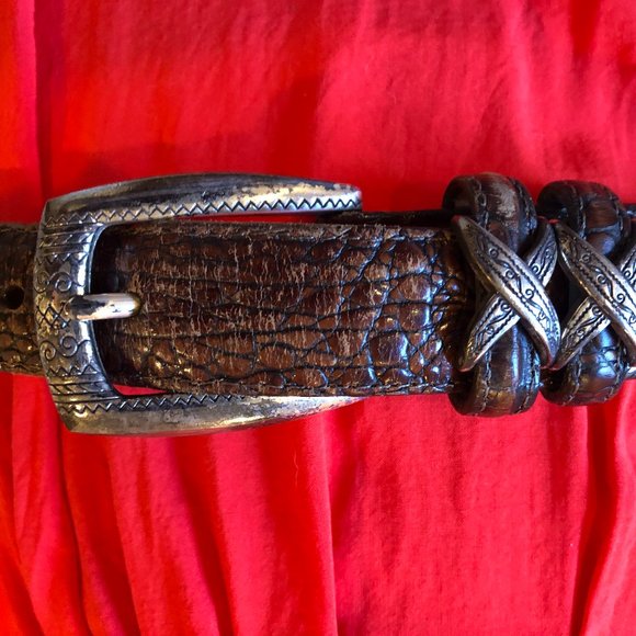 Western snakeskin style Brighton Brown Medium - Picture 1 of 8